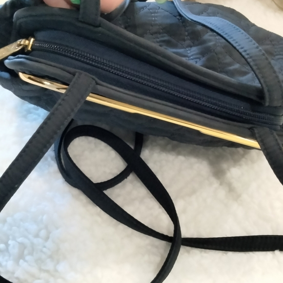 Valentino Orlandi black and gold quilted shoulder bag - Picture 3 of 5